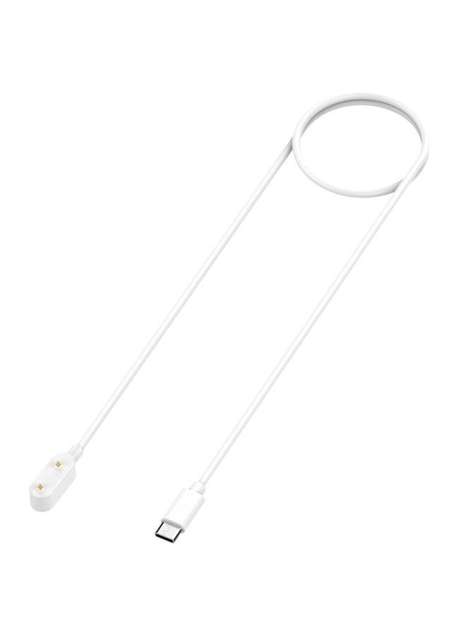 HuHa - For Samsung Galaxy Fit 3 Smart Watch Charging Cable, Length: 1m, Port:USB-C / Type-C(White) - Image 1