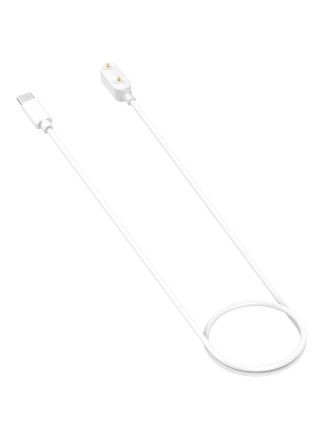 HuHa - For Samsung Galaxy Fit 3 Smart Watch Charging Cable, Length: 1m, Port:USB-C / Type-C(White) - Image 1