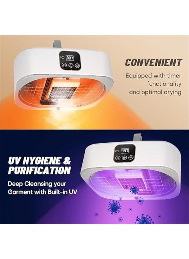 HOOKOR Portable Clothes Dryer,Mini Laundry Dryers with Remote Control, Small Compact Foldable Electric Drying Machine with Dry Bag for Travel,RV, Home,Apartment  - Image 4