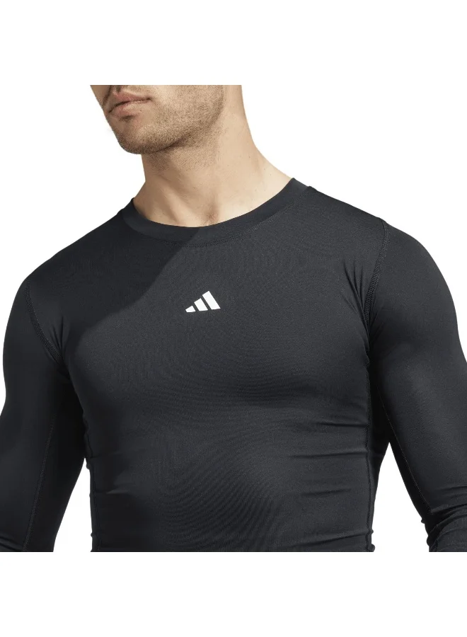Adidas Adidas Tf Ls Tee Black T-Shirt (Long Sleeve) T-Shirts For Men
