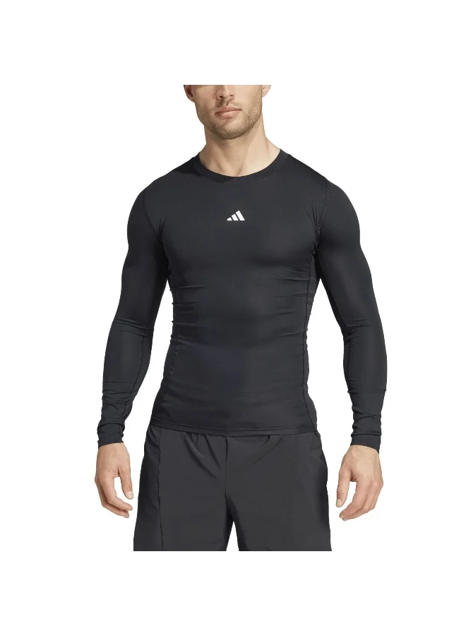Adidas Adidas Tf Ls Tee Black T-Shirt (Long Sleeve) T-Shirts For Men