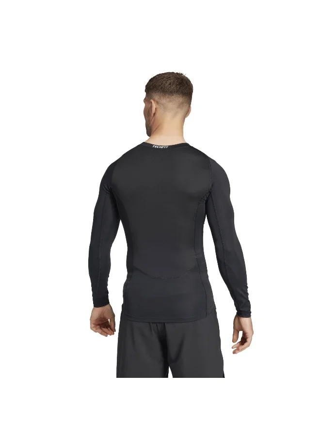 Adidas Adidas Tf Ls Tee Black T-Shirt (Long Sleeve) T-Shirts For Men