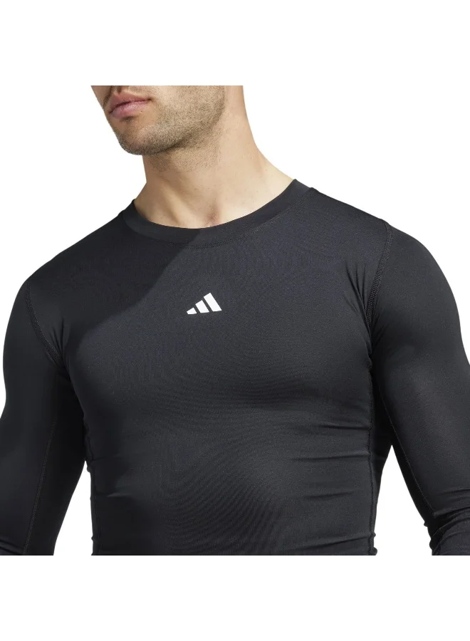 Adidas Adidas Tf Ls Tee Black T-Shirt (Long Sleeve) T-Shirts For Men