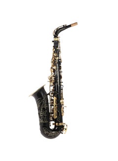 Eb Alto Saxophone Brass Lacquered Gold E Flat Alto Sax Woodwind Instrument  with Carry Bag Gloves Straps Brush of Sax Accessories