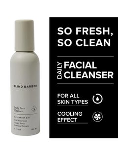 Blind Barber Blind Barber Daily Face Cleanser - Cooling Gel to Foam Face Wash for Men with Juniper & Watermint for Gently Removing Dirt and Cleaning Pores - All Skin Types (5oz / 150ml)  - Image 4