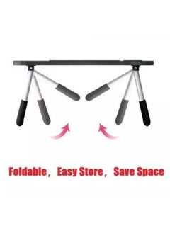 Happy Home Foldable Laptop Table with Cup Holder and iPad (Length: 60cm * Width: 40cm) - Beige  - Image 4