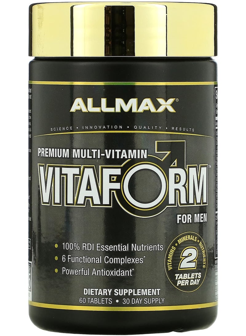 Allmax Vitaform, Premium Multi-Vitamin For Men, 60 Tablets