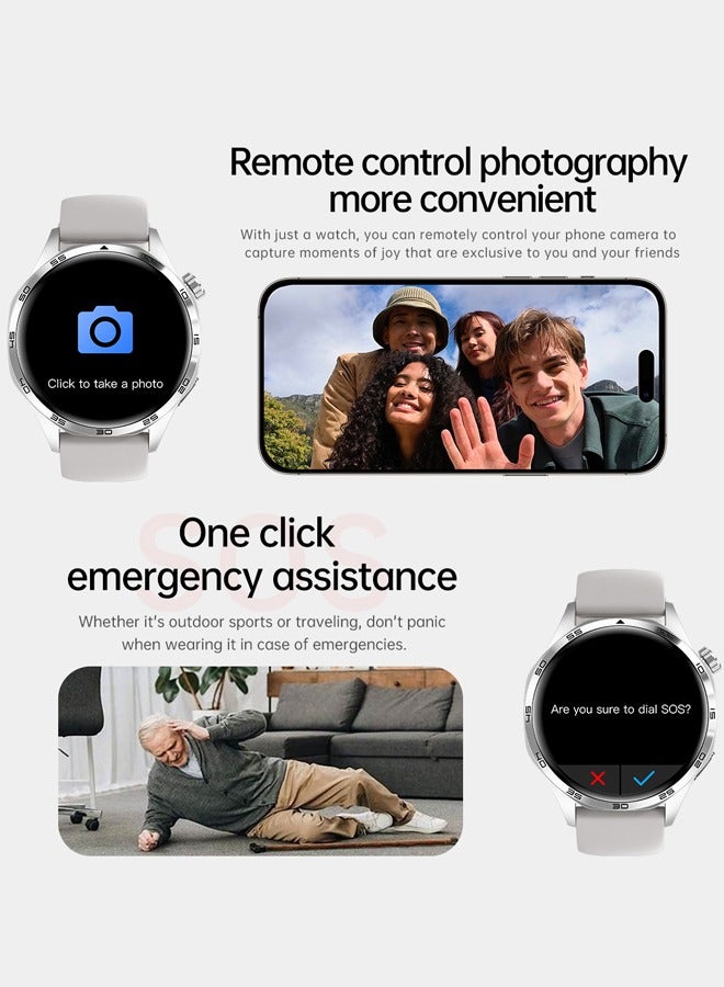 Joshberg Smart Watch for Men,Smartwatch for iOS Android,Dial Answer Calls Voice Assistant Health Monitor,100+ Sports Modes IP67 Waterproof Fitness Tracker Watch - Image 2