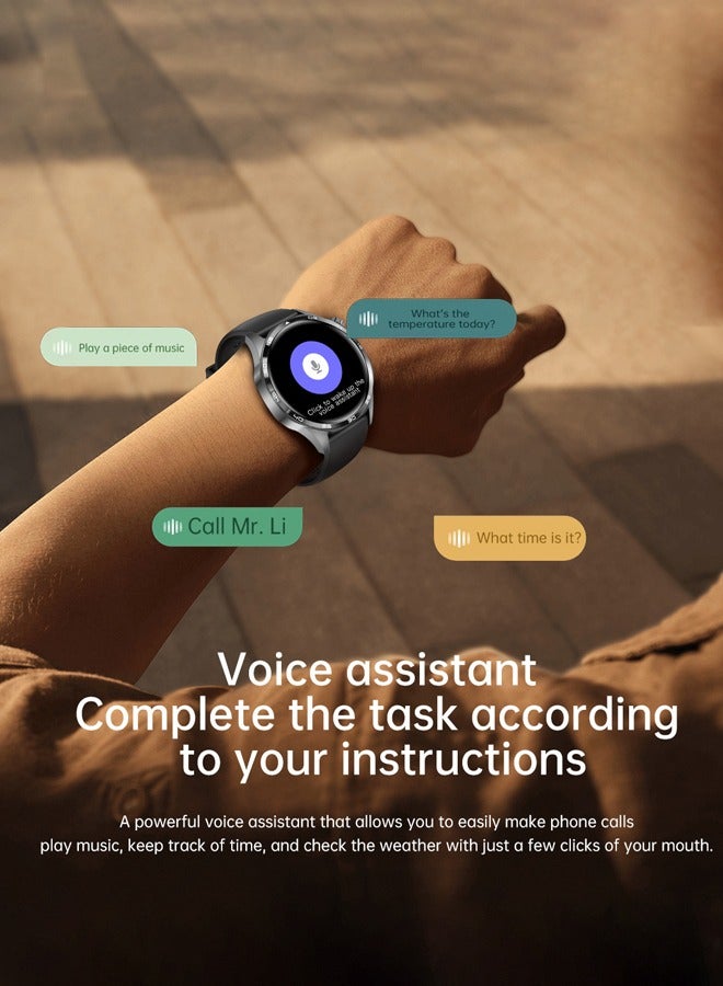 Joshberg Smart Watch for Men,Smartwatch for iOS Android,Dial Answer Calls Voice Assistant Health Monitor,100+ Sports Modes IP67 Waterproof Fitness Tracker Watch - Image 3