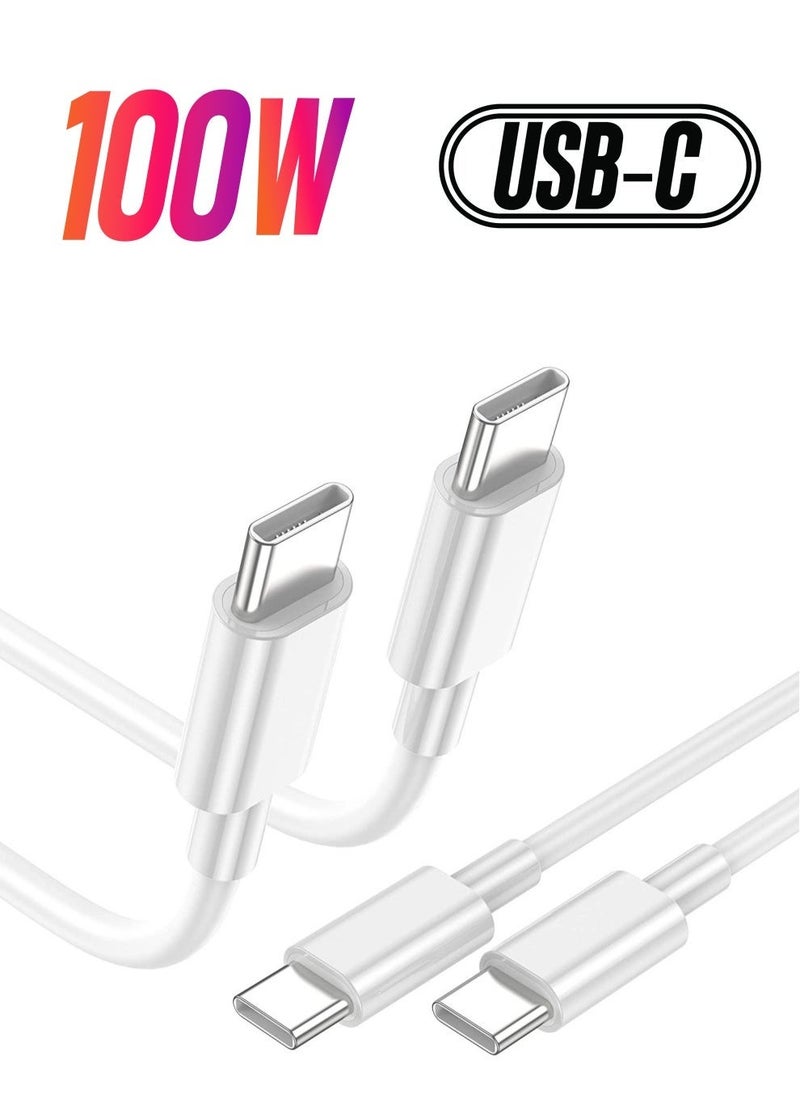 Generic - 2Pack 1M USB C to USB C Apple Fast Charging Cable for MacBook Pro Air/2020/2019/2018/2017/2016/IPad Air 4/5/iPad Pro 12.9/11 - Image 1