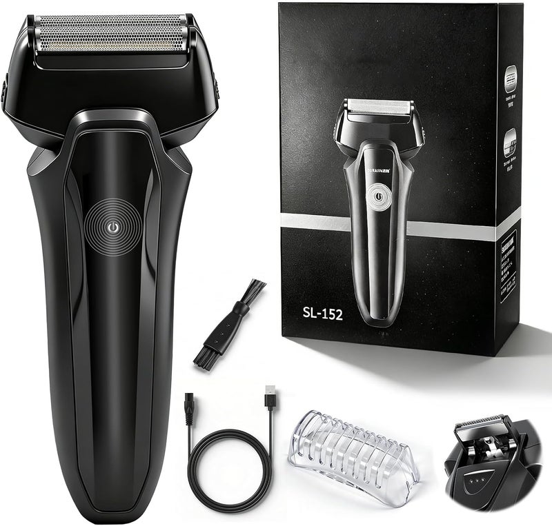 nafas Portable Electric Shaver for Men, Reciprocating Foil Razor with Pop-Up Trimmer, USB Rechargeable Cordless Shaving Machine, Suitable for Everyday Grooming, Ideal Holiday Gift for Husband and Dad - Image 1