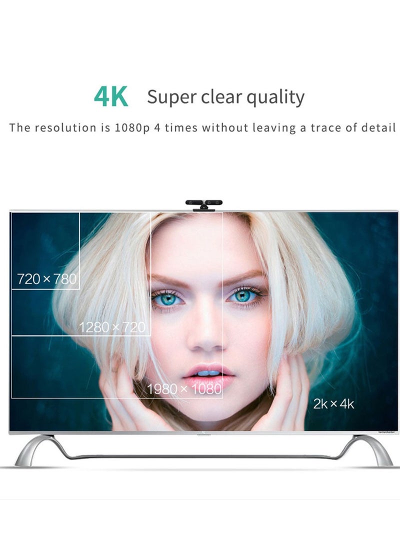 Generic - كابل محول DP إلى HDTV HDMI 4K 30 هرتز مطلي بالذهب منفذ عرض إلى كابل محول HDMI DP ذكر إلى كابل محول HDMI أنثى (أسود) - Image 1