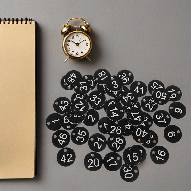Numbered Key Tags 1 50 With Plastic Hanging Discs For Cabinet Coding Key Identification - Image 5