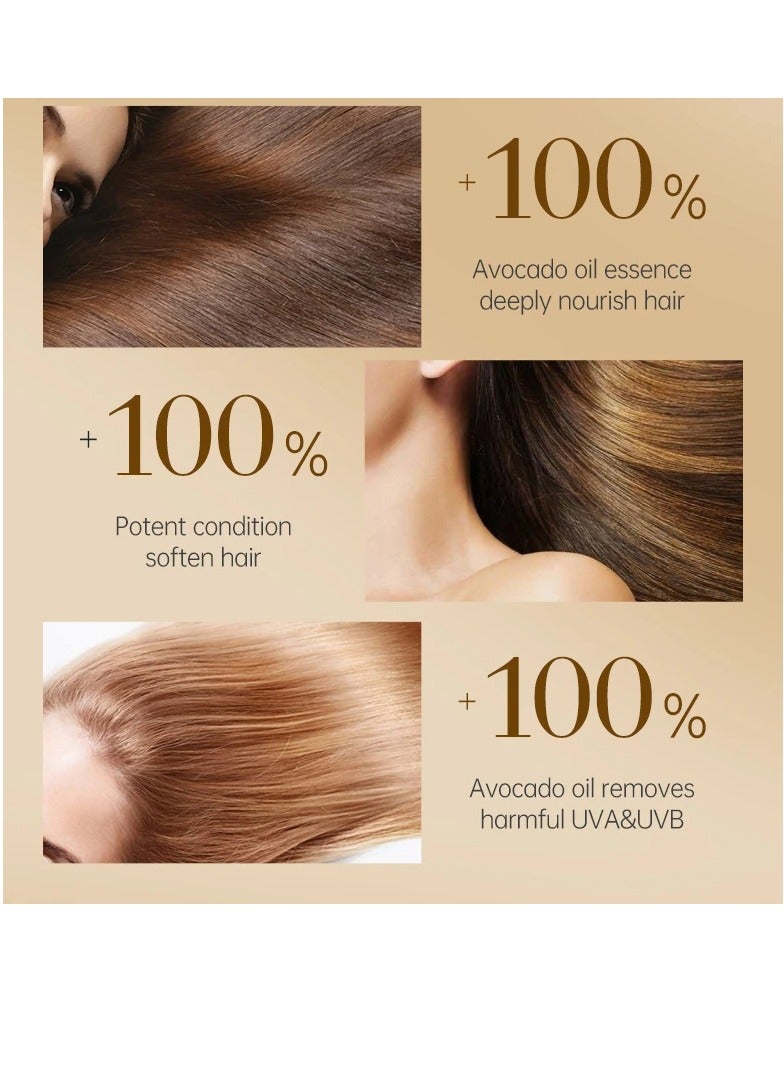 PURC Keratin Hair Mask, Hair Treatment Conditioner Mask, Quick Absorption Soft Hair Scalp Care Essence, Smooth And Gentle Hair Oil For Hair Damage Repair And Hair Restoration - Image 5