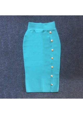 Autumn 2022 New Single Row Button Design Slim High Waist Skirt Tight Hip Bandage Midi Skirt Sky Blue - pzsku/Z4C93A6F9EF77BB00610BZ/45/1746217403/1db7990e-18b2-41a0-87ca-d4c90f631721