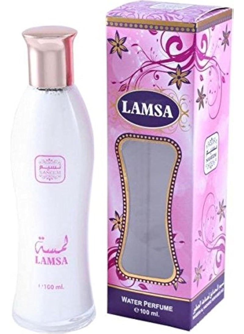 Naseem Lamsa Aqua Perfume 100ml - Refreshing Alcohol-Free Fragrance with Bergamot, Jasmine, and Musk for a Long-Lasting Scent, Perfect for Everyday Use and Hot Weather - Image 1