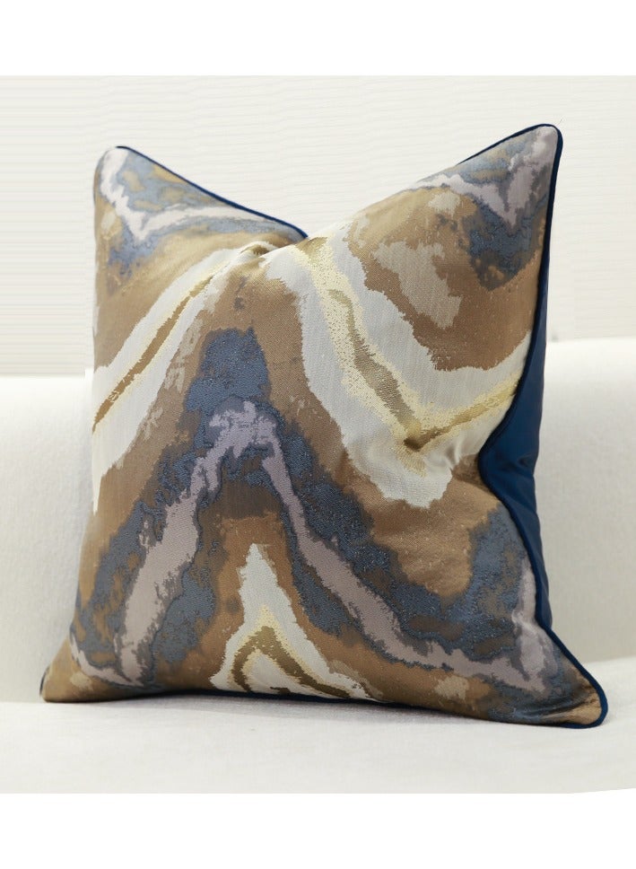 Gilded Gold Modern Simple Luxury Cushion Homestay Hotel Villa Living Room Without Core Sand Hair Hugging Pillowcase 
