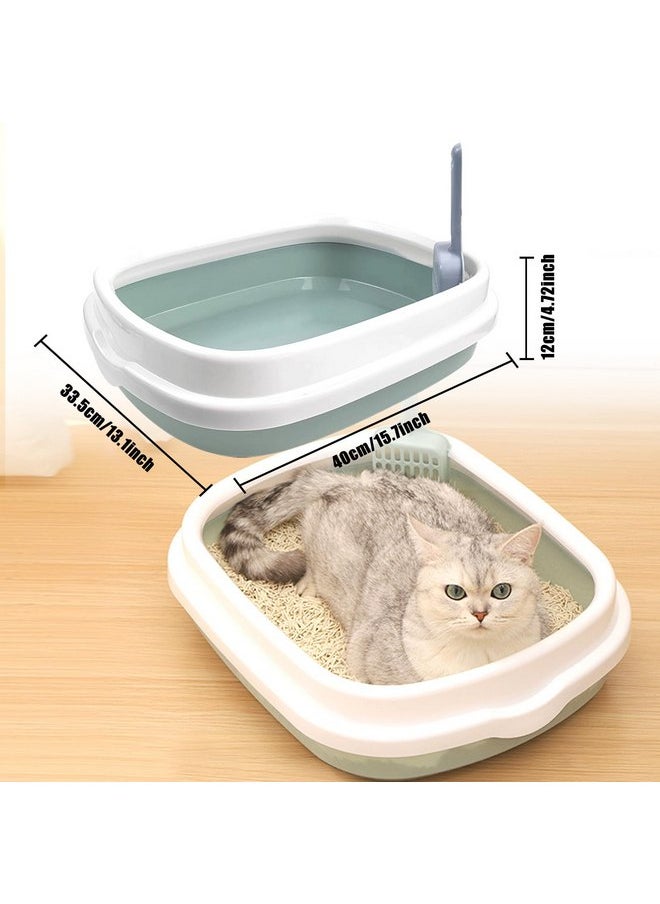 Hlimior Kitten Starter Kit, 15 Piece Cat Essentials Set Includes Cat Litter Box,Cat Toys, Cat Collars，Cat Scratch Pad, cat Nail File，Automatic Cat Feed Bowls, Pet Grooming Gloves for Cats Daily Life