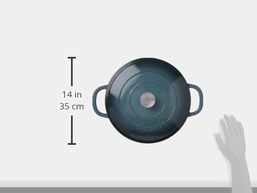 Crock-Pot Crock Pot Artisan Enameled Cast Iron Braiser W/Lid, 5 Quart, Slate Gray - Image 3