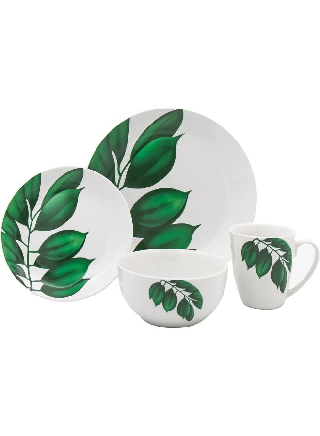 Godinger Dinnerware Set Plate Bowl Mug Palma Service of 4 - Image 1