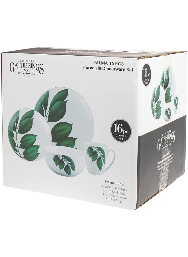 Godinger Dinnerware Set Plate Bowl Mug Palma Service of 4 - Image 3