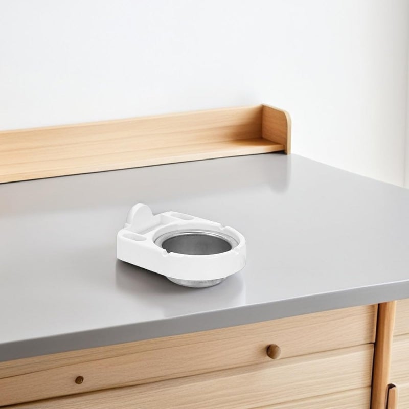 Stainless Steel Wall Mounted Cigarette Ashtray With Detachable Bin White For Bathroom Home - Image 5