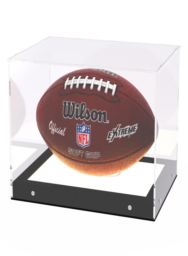Choowin Football Display Case with Lights, Thickened Acrylic Football Case Display Clear, Lighted Display Case for Collectibles - Image 1