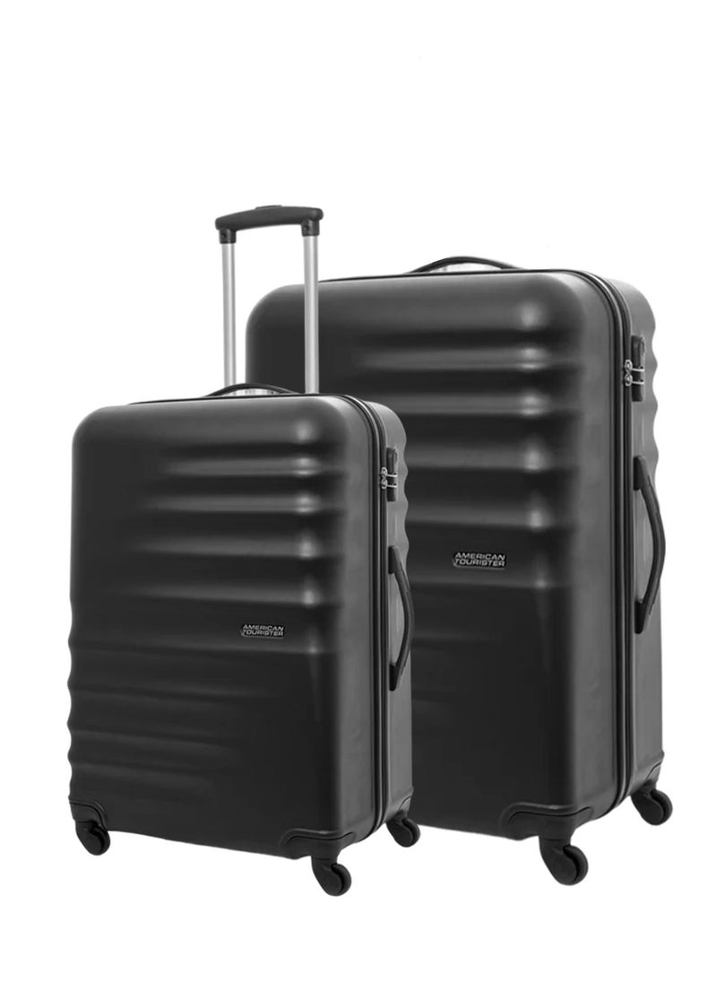 AMERICAN TOURISTER PRESTON 2-Piece Luggage Set (Medium & Large) - Hard Shell, Black 