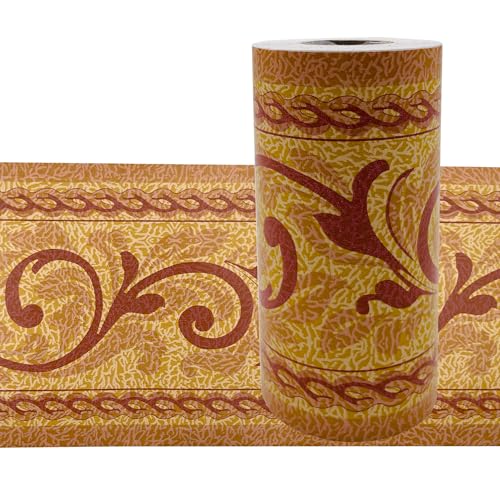 Yifasy Leaf Wallpaper Border Roll Peel & Stick Kitchen Tiles Sticker PVC Water-Resistant Bath Skirting Line - Image 1