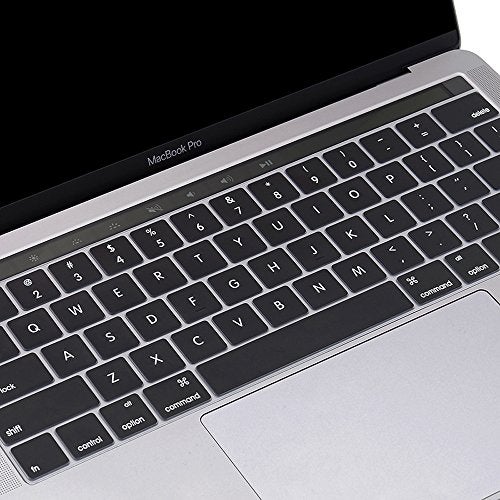 ProElife Premium Ultra Thin Silicone Keyboard Protector Cover Skin for MacBook Pro with Touch Bar 13-inch 15-inch (Model A1706, A1707, A1989, A1990, A2159) (2016 2017 2018 2019 Released) (Black) - Image 4