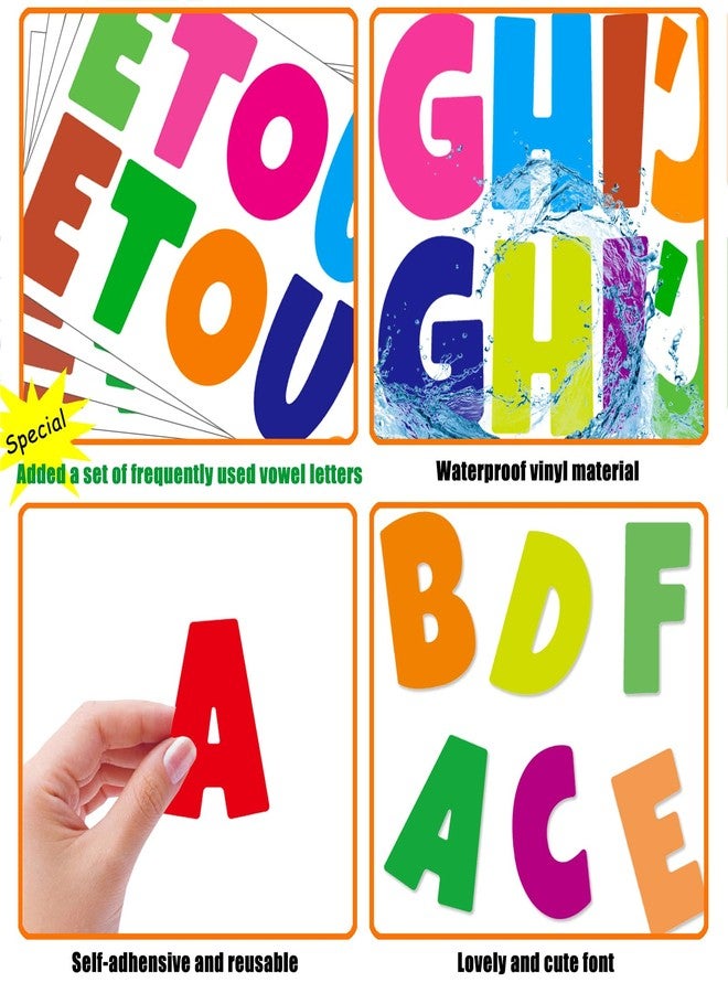 Bemeol 2.5 Inch Bulletin Board Letters 432 Pieces 36 Sheets Alphabet Letter Stickers Cutout Letters for Poster Board Display Home Classroom School Decor(Colorful) - Image 4