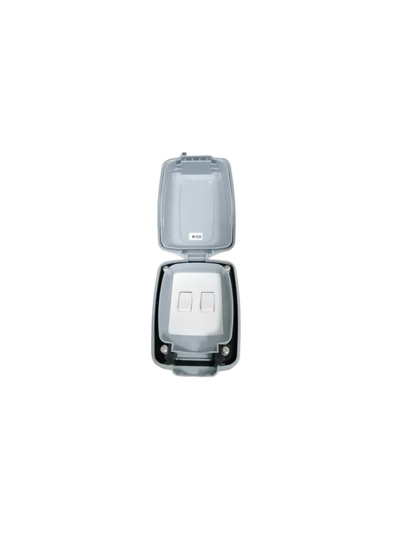 ام كي MK 86402GRY Masterseal Compact 10AX 2 طريقة  التبديل مانعة لتسرب الماء - Image 1