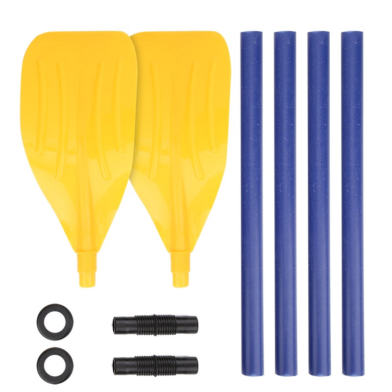ABS Plastic Rowing Oars Two Person Boat Paddle for Rubber Canoes Lifeboats Leisure Using - Image 1