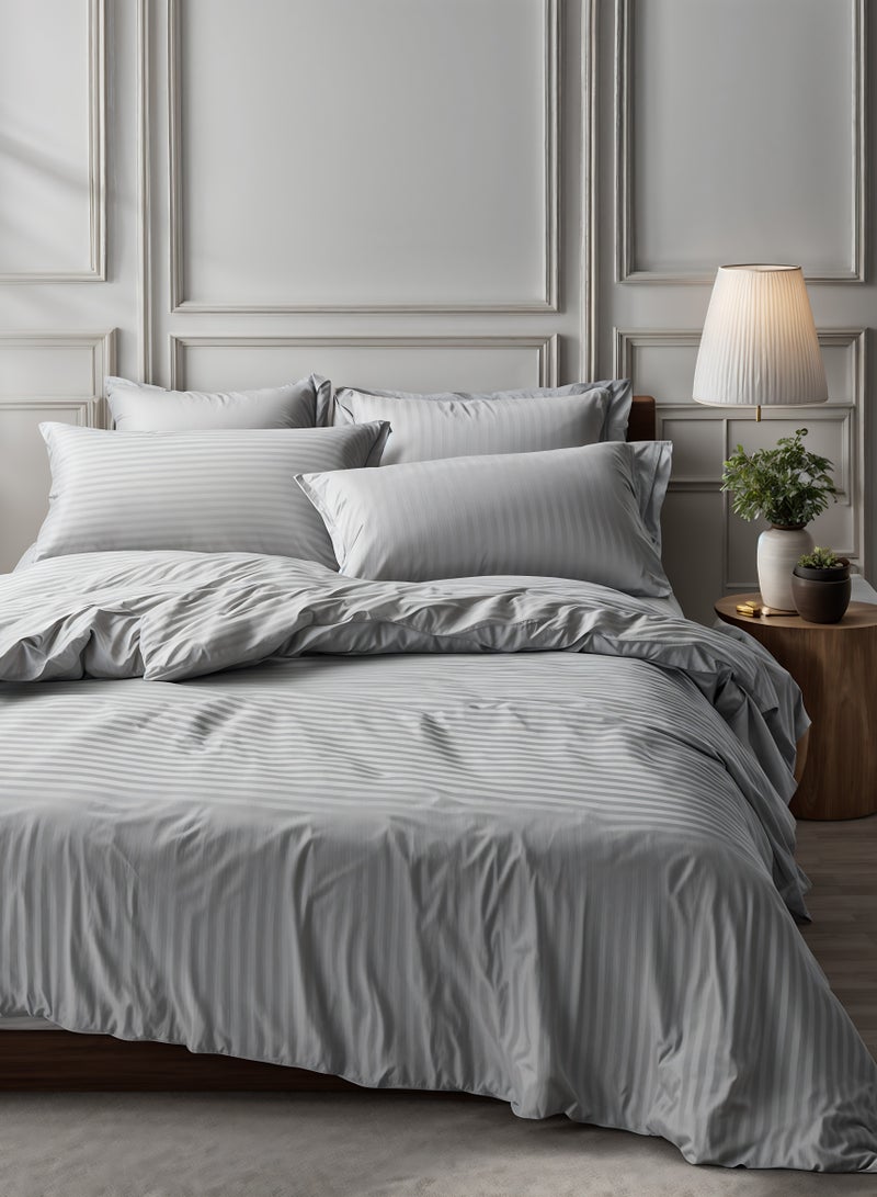 Raymond Raymond Home King Flat Sheet Super Soft 300 TC Pure Cotton (274x274 cm, 46x69 cm) Flat sheet & 2 PillowCases  - Image 1