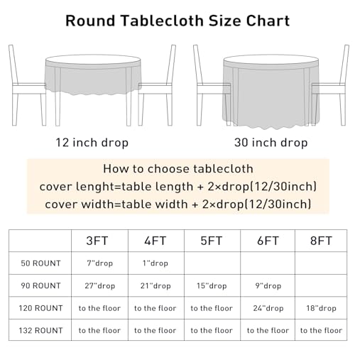 PartyDelight Sequin Tablecloth Navy Blue Round 50" for Wedding Party Birthday Bridal Baby Shower and Other Events Decorations - Image 5