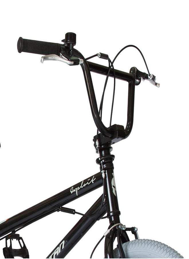 Spartan Exploit BMX Bicycle | 20 inch wheel size | single speed bike | For teens| Black Glossy finish  - Image 3