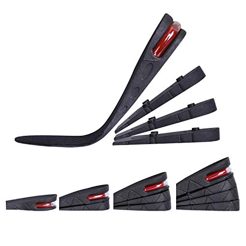 Lansian Lansian Height Increase Shoe Insoles for Men Women 4Layer 354 inch Shoe Lifts Pad Lift Kit Air Cushion Heel Inserts Breathable 