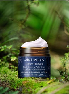 Antipodes ANTIPODES Culture Probiotic Night Recovery Water Cream ? Facial Moisturizer with Hyaluronic Acid & Probiotics for Calm, Clear, Hydrated Skin ? Dry Skin & Stressed Skin ? 60ml, 2 fl. Oz  - Image 2