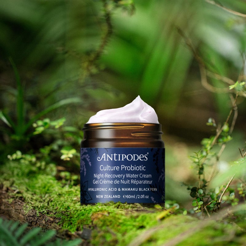 ANTIPODES Culture Probiotic Night Recovery Water Cream ? Facial Moisturizer with Hyaluronic Acid & Probiotics for Calm, Clear, Hydrated Skin ? Dry Skin & Stressed Skin ? 60ml, 2 fl. oz - Image 3