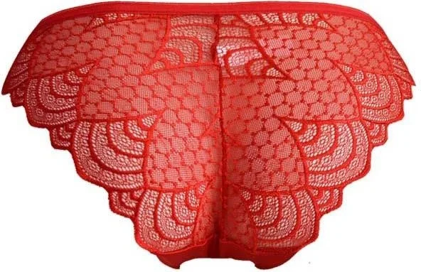دودي فلورا Helena Paris Women's Laser Cut Back Lace Printed Briefs (2751)