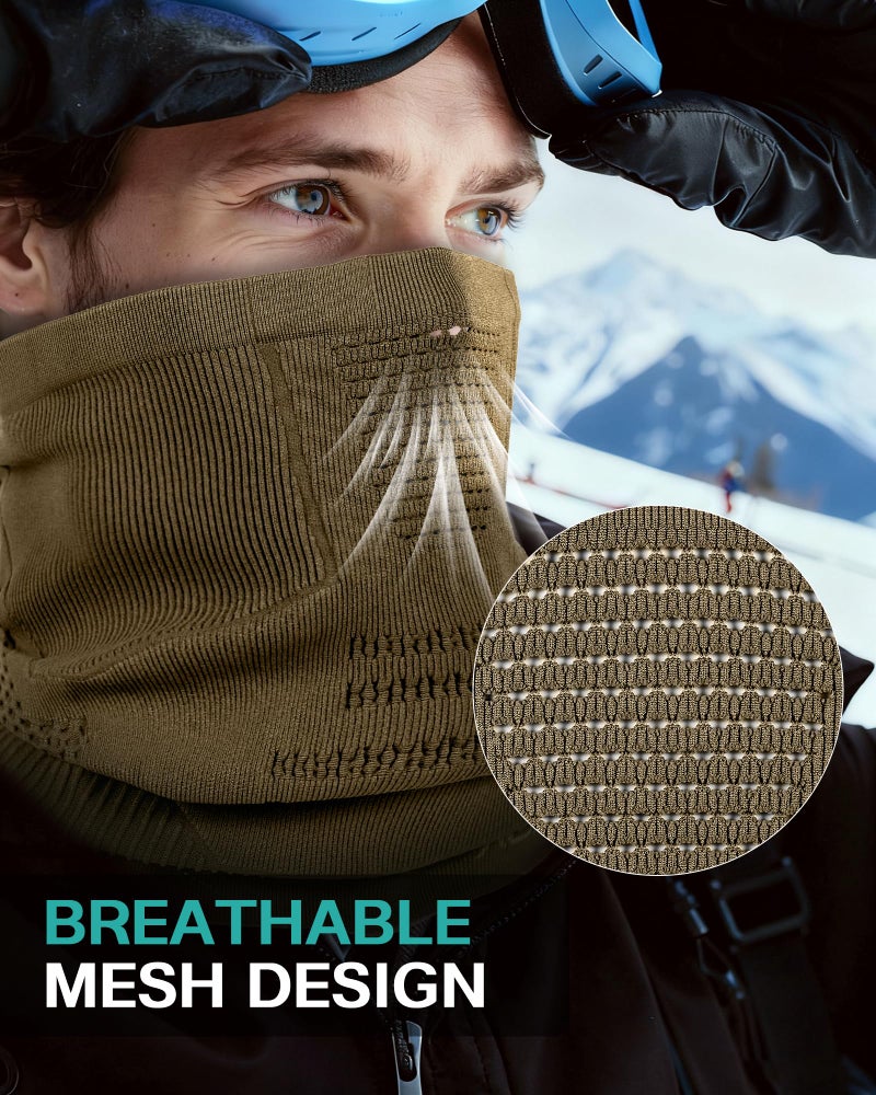AOPREL Winter Neck Gaiter Windproof Neck Warmer Scarf Breathable Half-Face Mask Ski Mask Unisex for for Cold Weather Outdoor - Image 2