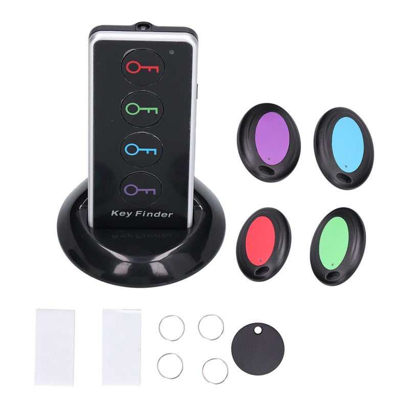 Key Finder: 4-Pack Color-Coded Buttons - Sound And Light Prompt Key Locator for Home, Office And Daily Item Tracking - Image 2