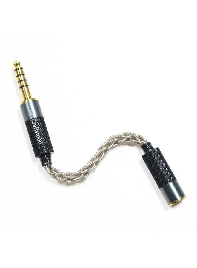 GUCraftsman 4.4mm Balanced Male to 2.5mm Balanced Female Headphone Adapter Cable 6N Single Crystal Silver Headphone Jack Convert Cable for Audio Players with 4.4mm Balanced Ports¡­ - Image 2