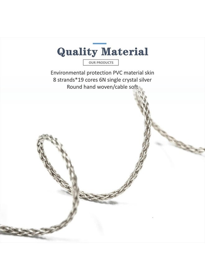 GUCraftsman 4.4mm Balanced Male to 2.5mm Balanced Female Headphone Adapter Cable 6N Single Crystal Silver Headphone Jack Convert Cable for Audio Players with 4.4mm Balanced Ports¡­ - Image 5