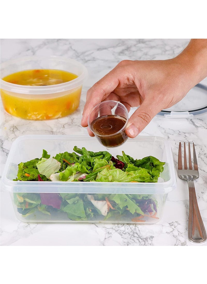 Arabest Food Storage Container Set, Plastic Clear Airtight Lunch Container with Lids, Leak Proof Snap Lock Lids Cereal Containers Storage for Meal Prep, Lunches and Kitchen Organization (20pcs)  - Image 2