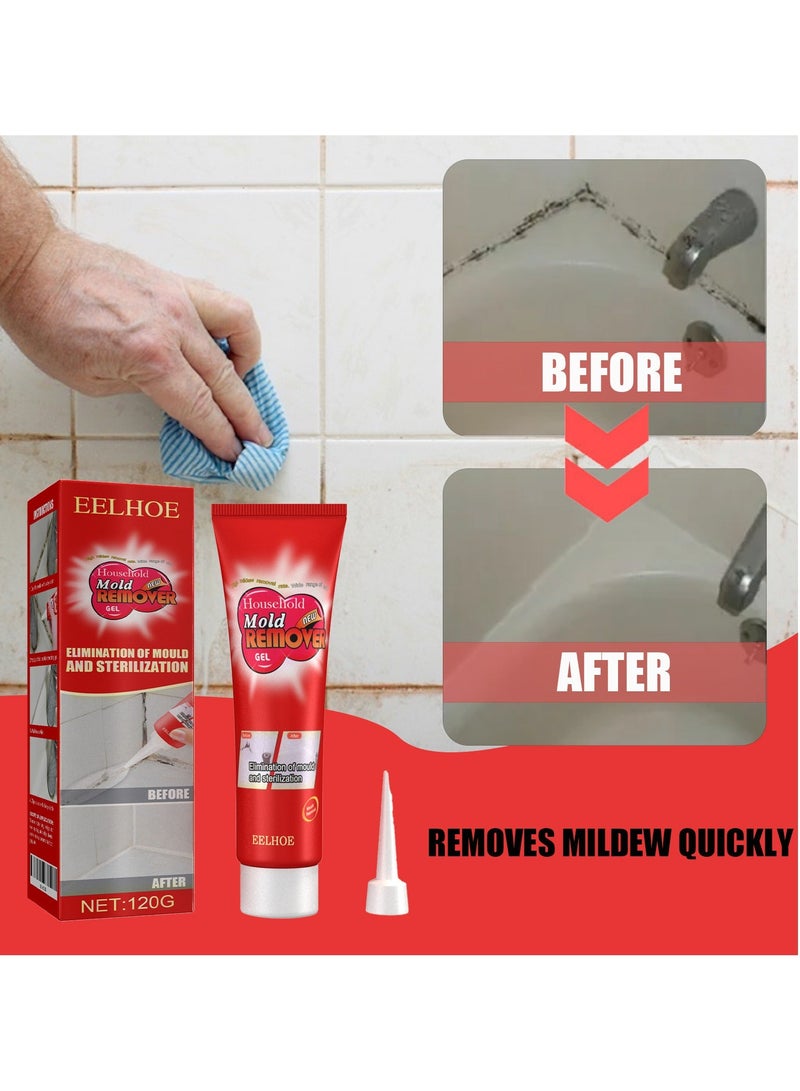 EELHOE Mold Removal Gel, Multi-Purpose Mold Remover for Tiles, Walls, and Washing Machines 120g - Image 2