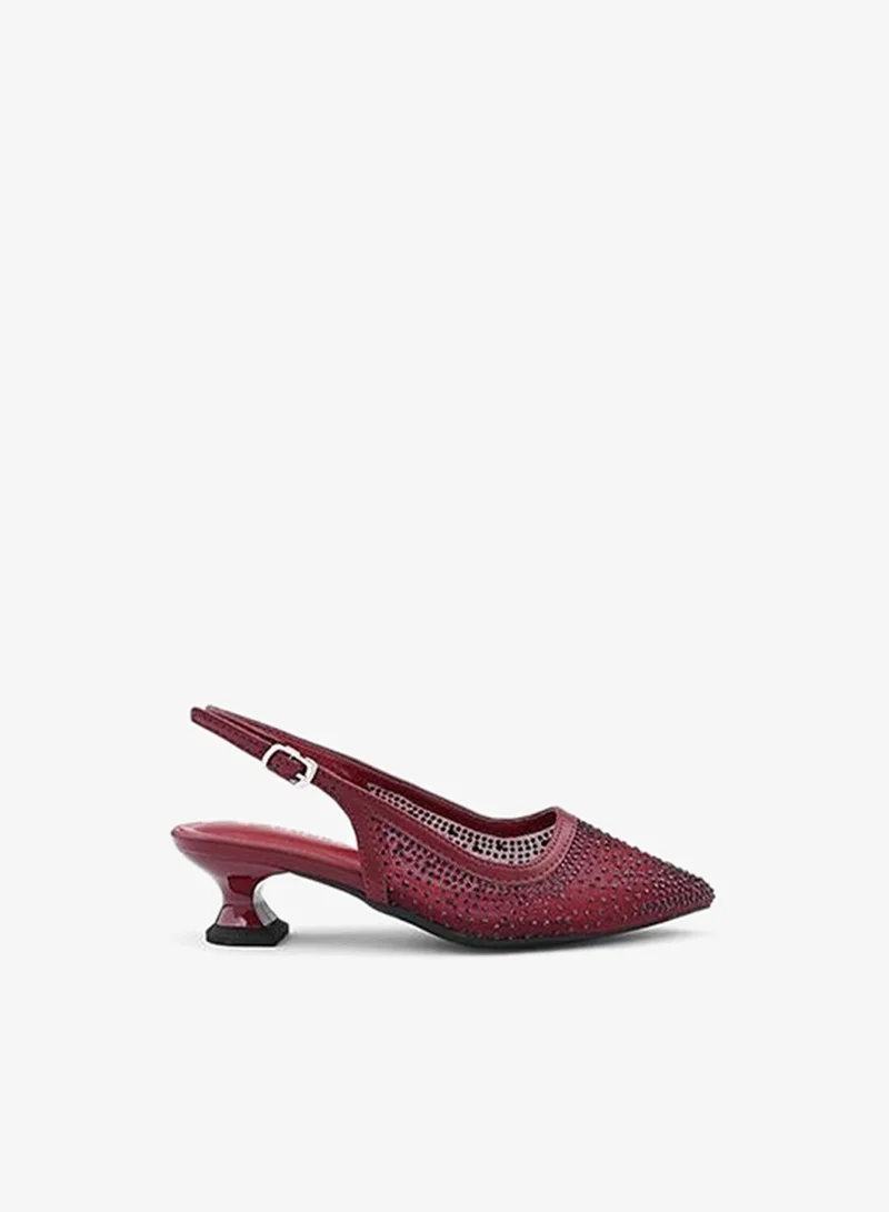 كابلي كعب نسائي بكعب عريض