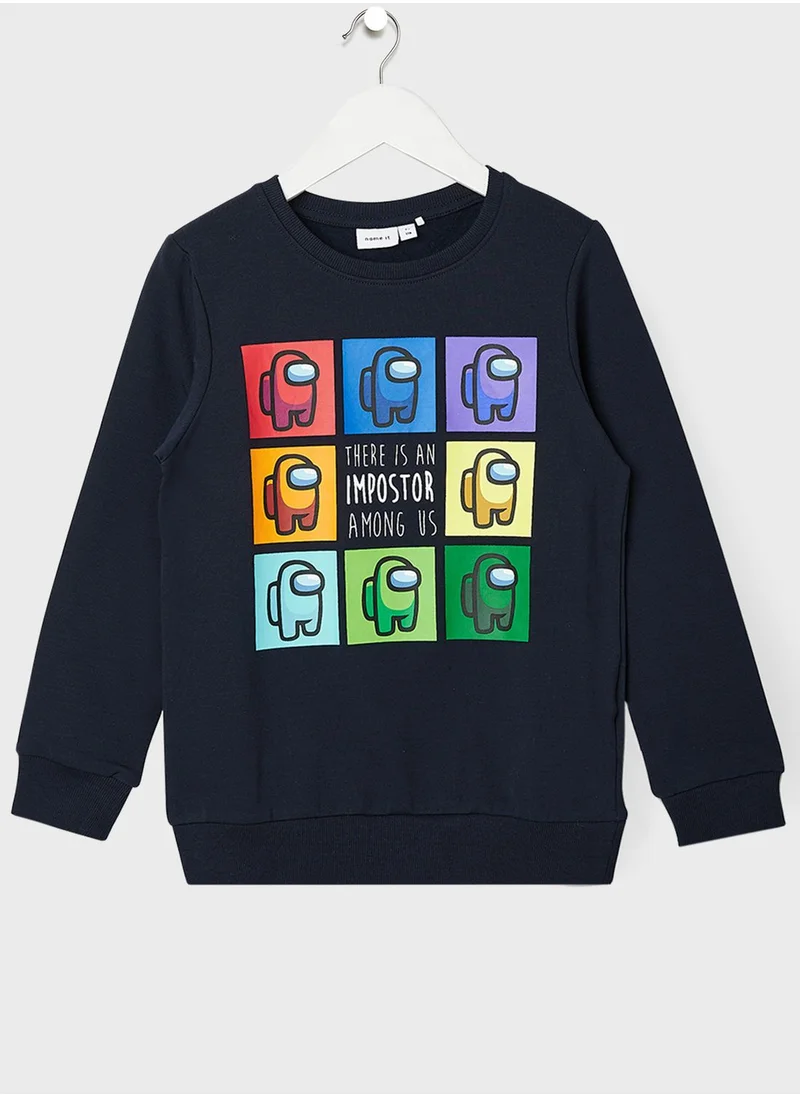 NAME IT Kids Among Us Sweatshirt