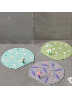 Generic Anti Odor Mat Silicone Bathtub Stopper, Tub Stopper Silicone Floor Drain Anti-Odor Mat, for Kitchen Bathroom Laundry Shower Floor, 3 Pieces  - Image 4
