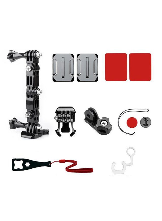 O Ozone Motorcycle Helmet Mount Kit Compatible for Gopro Hero 11/ 10/9/8/7/6/5 for SJCAM for YI for Osmo Action Insta360 Action Cameras Accessories and More  - Image 1
